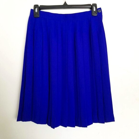 Liz Claiborne Pleated Knee Length Skirt 8 Petite - Picture 1 of 10